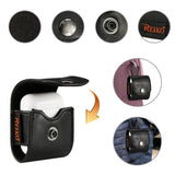 Reiko Leather Case for AirPods in Black | MaxStrata