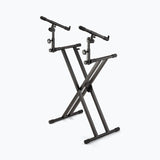 On-Stage Double-X ERGO-LOK Keyboard Stand with Second Tier (KS7292)