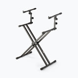 On-Stage Double-X ERGO-LOK Keyboard Stand with Second Tier (KS7292)