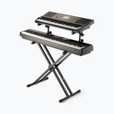 On-Stage Double-X ERGO-LOK Keyboard Stand with Second Tier (KS7292)