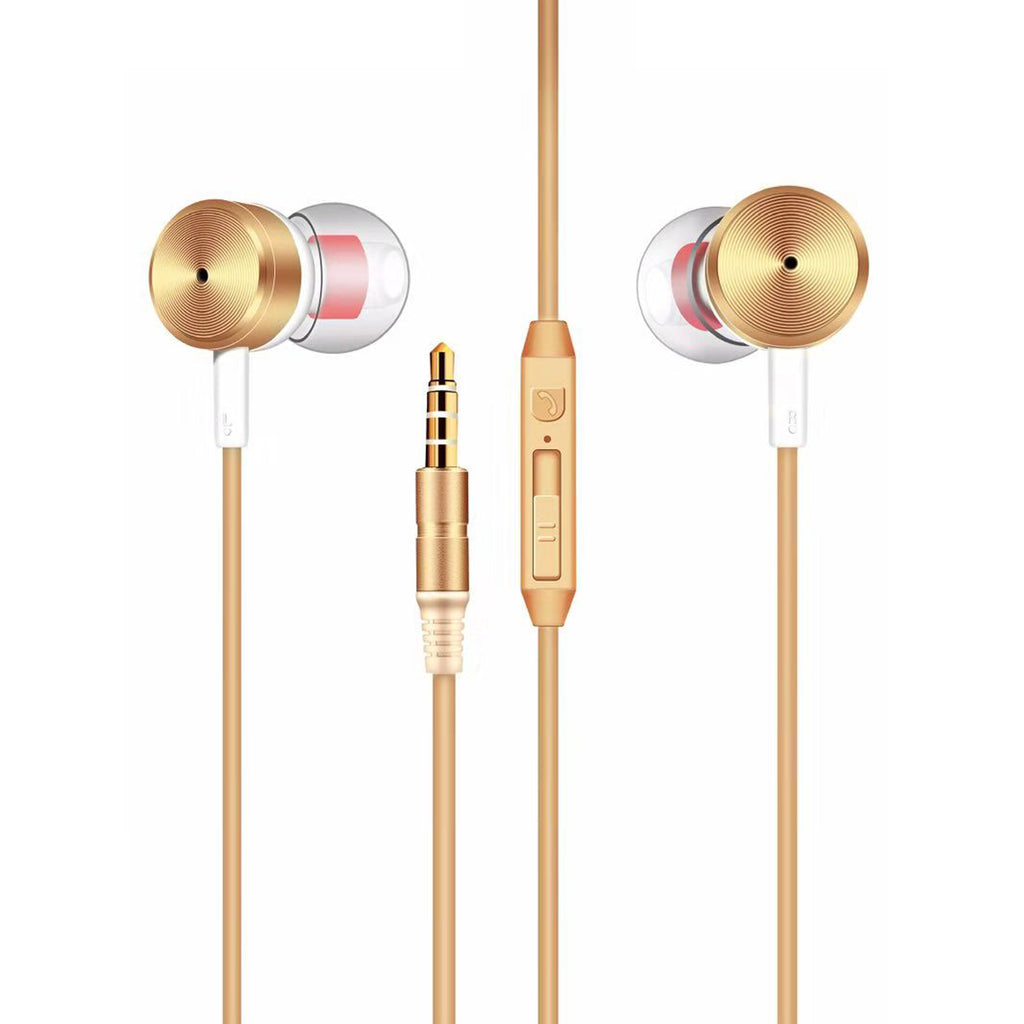 Reiko MT-H10 Universal Earphones in Gold | MaxStrata