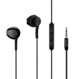 Reiko High Quality Sound  Universal In-Ear Earphones in Black | MaxStrata