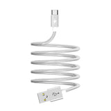 Reiko Moisture 2.6A Premium Full Hi-Speed USB A to USB Type C Data Cable in Silver | MaxStrata