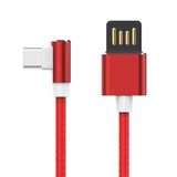 Reiko Moisture 2.6A Premium  Full Steel USB to Type C Cable in Red | MaxStrata