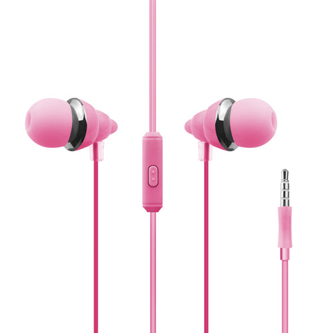 Reiko Hey Dr H-96 Volumn Stereo Headphones in Pink