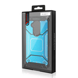Reiko Alcatel 7 Folio Metallic Front Cover Case in Blue | MaxStrata