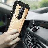 Reiko Alcatel 7 Folio Metallic Front Cover Case in Gold | MaxStrata