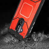 Reiko Alcatel 7 Folio Metallic Front Cover Case in Red | MaxStrata