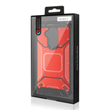 Reiko Alcatel 7 Folio Metallic Front Cover Case in Red | MaxStrata
