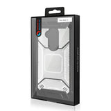 Reiko Alcatel 7 Folio Metallic Front Cover Case in Silver | MaxStrata