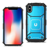 Reiko iPhone X/iPhone XS Metallic Front Cover Case in Blue | MaxStrata