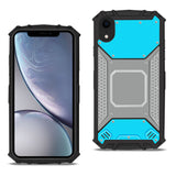 Reiko Apple iPhone XR Metallic Front Cover Case in Blue & Gray | MaxStrata