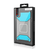 Reiko Apple iPhone XR Metallic Front Cover Case in Blue & Gray | MaxStrata