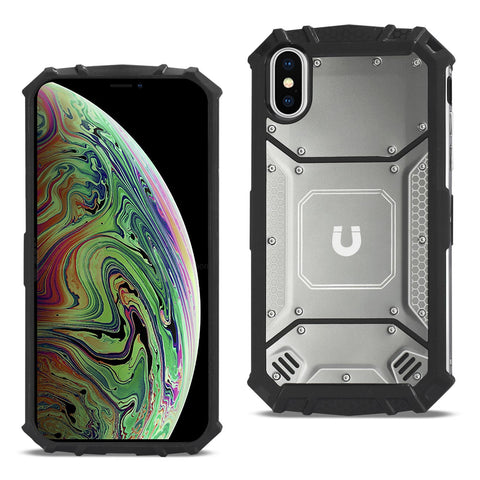 Reiko iPhone XS Max Metallic Front Cover Case in Gray | MaxStrata
