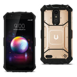 Reiko LG K10 (2018) Metallic Front Cover Case in Rose Gold | MaxStrata