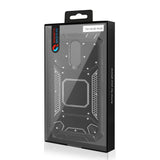 Reiko LG Q7 Plus Metallic Front Cover Case in Black | MaxStrata