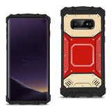 Reiko Samsung Galaxy S10 Lite (S10E) Metallic Front Cover Case in Red & Gold | MaxStrata
