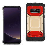 Reiko Samsung Galaxy S10 Lite (S10E) Metallic Front Cover Case in Red & Gold | MaxStrata