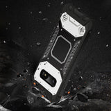 Reiko Samsung Galaxy S10 Lite (S10E) Metallic Front Cover Case in Silver & Black | MaxStrata