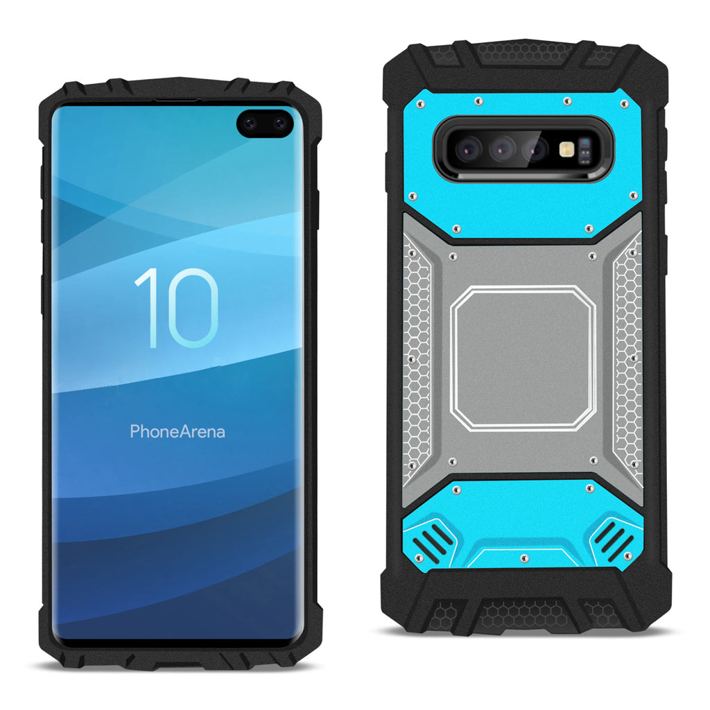 Reiko Samsung Galaxy S10 Plus Metallic Front Cover Case in Blue & Gray | MaxStrata