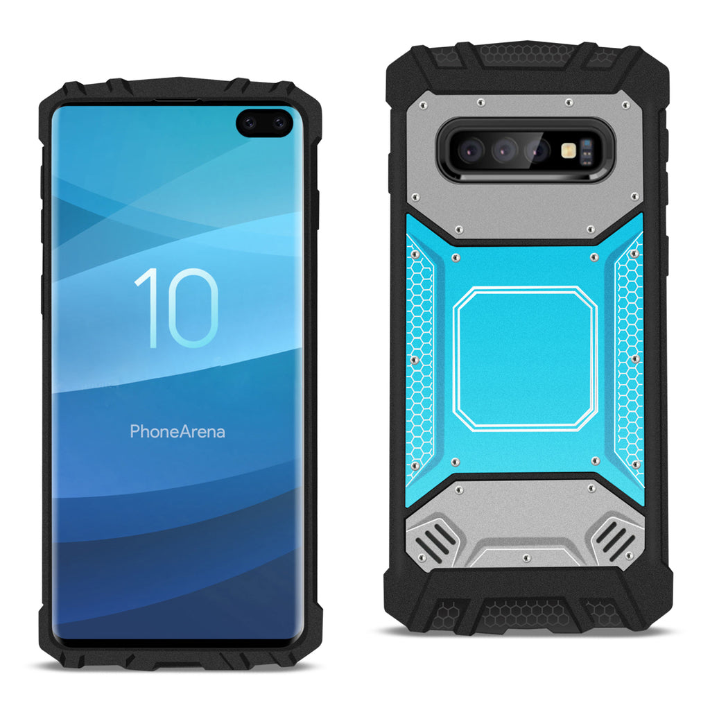 Reiko Samsung Galaxy S10 Plus Metallic Front Cover Case in Blue & Gray | MaxStrata