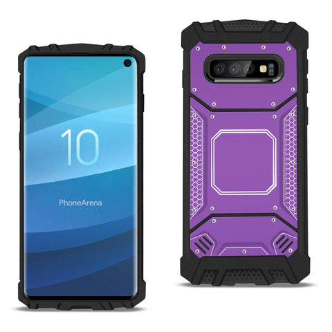 Reiko Samsung S10 Metallic Front Cover Case in Purple | MaxStrata