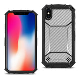 Reiko Apple iPhone X Carbon Fiber Hard-Shell Case in Gray | MaxStrata
