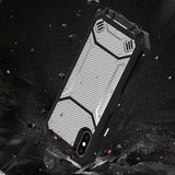 Reiko Apple iPhone X Carbon Fiber Hard-Shell Case in Gray | MaxStrata
