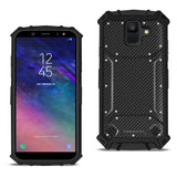 Reiko Samsung Galaxy A6 Carbon Fiber Hard-Shell Case in Black | MaxStrata
