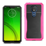Reiko Motorola Moto G7 Power Full Coverage Shockproof Case in Pink | MaxStrata