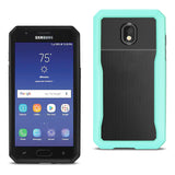 Reiko Samsung Galaxy J3 (2018) Full Coverage Shockproof Case in Blue | MaxStrata