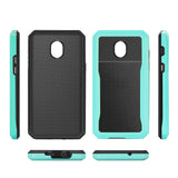 Reiko Samsung Galaxy J3 (2018) Full Coverage Shockproof Case in Blue | MaxStrata