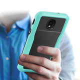 Reiko Samsung Galaxy J3 (2018) Full Coverage Shockproof Case in Blue | MaxStrata