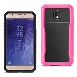 Reiko Samsung Galaxy J7 (2018) Full Coverage Shockproof Case in Pink | MaxStrata