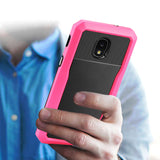 Reiko Samsung Galaxy J7 (2018) Full Coverage Shockproof Case in Pink | MaxStrata
