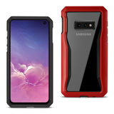 Reiko Samsung Galaxy S10E Protective Cover in Red | MaxStrata