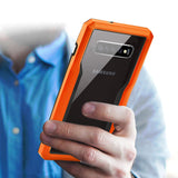 Reiko Samsung Galaxy S10 Protective Cover in Orange | MaxStrata