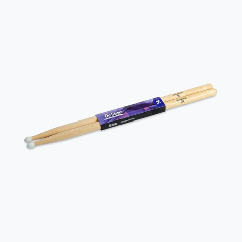 On-Stage Maple Drum Sticks (5B, Nylon Tip, 12pr) (MN5B)