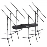 On-Stage Six Euro Boom Mic Stands with Bag (MSP7706) | MaxStrata®
