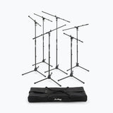 On-Stage Six Euro Boom Mic Stands with Bag (MSP7706)