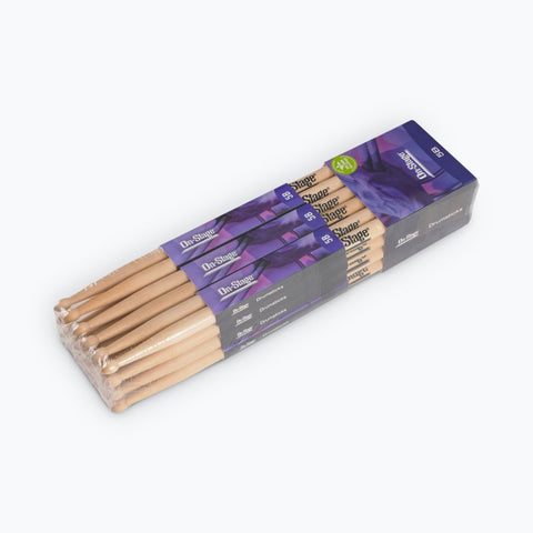 On-Stage Maple Drum Sticks (5B, Wood Tip, 12pr) (MW5B)