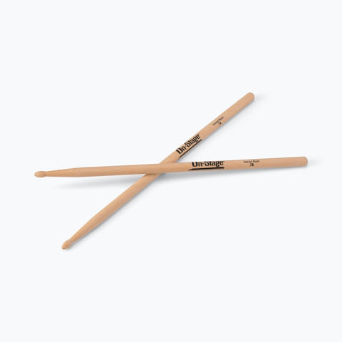 On-Stage Maple Drum Sticks (7A, Wood Tip, 12pr) (MW7A)