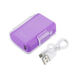 Reiko 4000Mah Universal Power Bank with Cable in Purple | MaxStrata