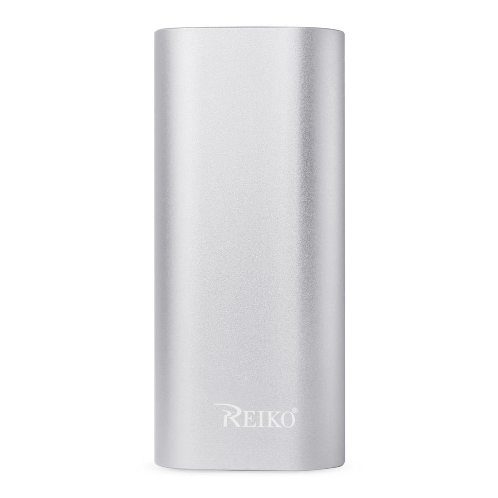 Reiko 2A5v 4800Mah Universal Power Bank with Micro Cable in Silver | MaxStrata