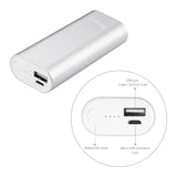 Reiko 2A5V 4800Mah Universal Power Bank with Micro Cable in Silver | MaxStrata