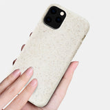 Reiko Apple iPhone 11 Pro Max Wheat Bran Material Silicone Phone Case in White | MaxStrata