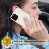 Reiko Apple iPhone 11 Pro Max Wheat Bran Material Silicone Phone Case in White | MaxStrata