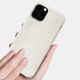 Reiko Apple iPhone 11 Pro Wheat Bran Material Silicone Phone Case in White | MaxStrata