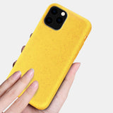 Reiko Apple iPhone 11 Pro Wheat Bran Material Silicone Phone Case in Yellow | MaxStrata