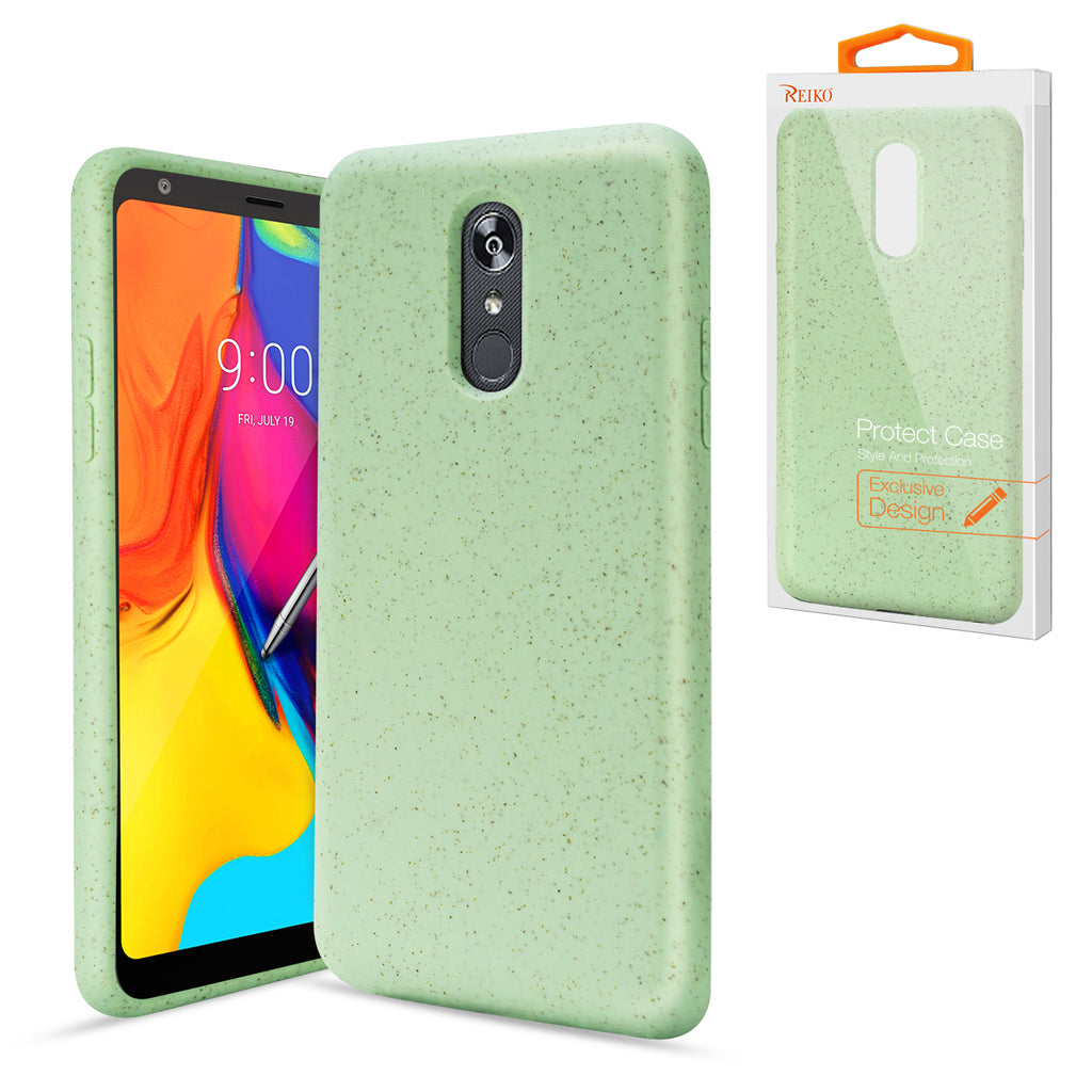 Reiko LG Stylo 5 Wheat Bran Material Silicone Phone Case in Green | MaxStrata